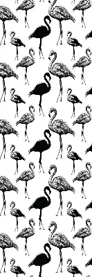 Rolo zavjesa za balkonska vrata Crni flamingosi