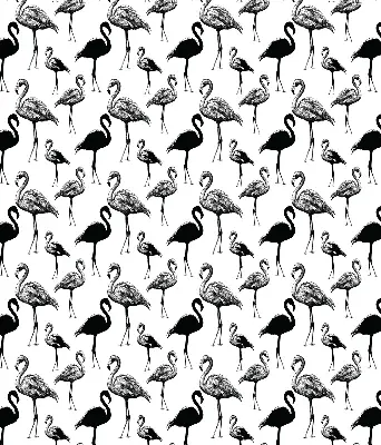 Rolo zavjesa za balkonska vrata Crni flamingosi