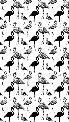 Rolo zavjesa za balkonska vrata Crni flamingosi