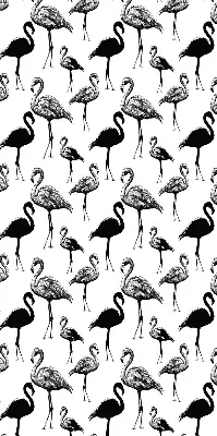 Rolo zavjesa za balkonska vrata Crni flamingosi
