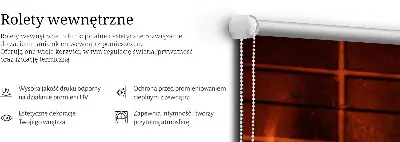Rolo zavjesa za prozor Kamin