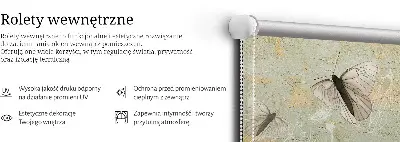 Platnena rolo zavjesa Leptiri na livadi