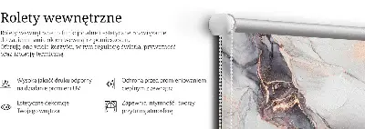 Unutarnja rolo zavjesa za prozor Sivi mramor