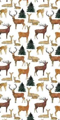 Unutarnja rolo zavjesa Jeleni i srne