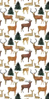 Unutarnja rolo zavjesa Jeleni i srne