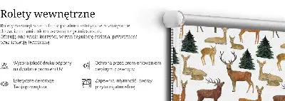 Unutarnja rolo zavjesa Jeleni i srne