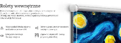 Unutarnja rolo zavjesa za prozor Oslikani grad