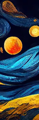 Platnena rolo zavjesa Planeti