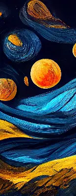 Platnena rolo zavjesa Planeti
