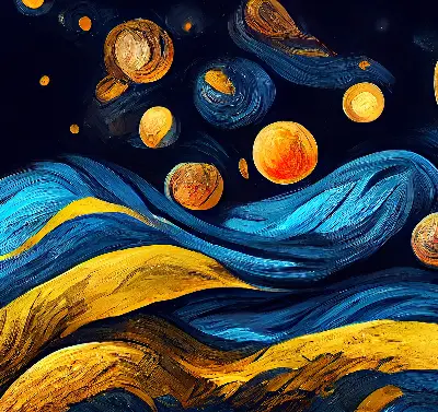 Platnena rolo zavjesa Planeti