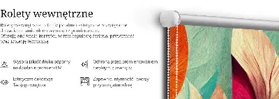 Unutarnja rolo zavjesa Cvijeće u apstrakciji