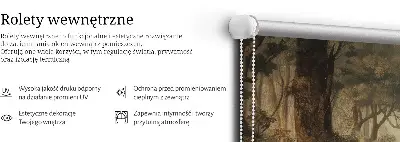 Unutarnja rolo zavjesa za prozor Životinje u šumi