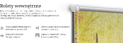 Platnena rolo zavjesa Biljke