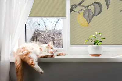 Rolo zavjesa za prozor Limuni na drvetu