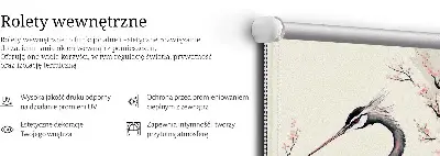 Unutarnja rolo zavjesa Čaplja u cvijeću