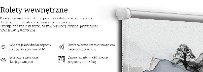 Unutarnja rolo zavjesa za prozor Mutne planine