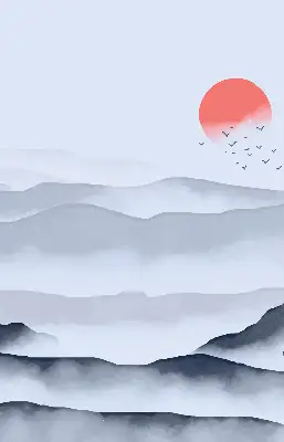 Platnena rolo zavjesa Planine u magli