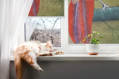 Unutarnja prozorska rolo zavjesa Ptica na grani
