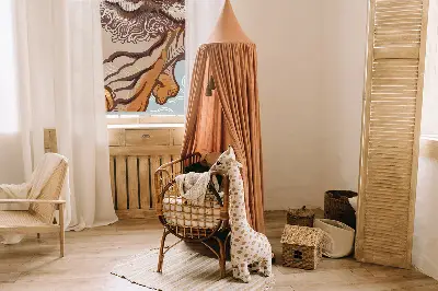 Unutarnja prozorska rolo zavjesa Tigar u cvijeću