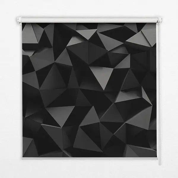 Unutarnja zatamnjujuća rolo zavjesa Crni origami