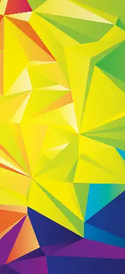 Unutarnja zatamnjujuća rolo zavjesa za prozor Šareni origami uzorak