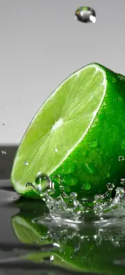 Zatamnjujuća rolo zavjesa za balkonska vrata Limete u vodi
