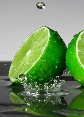 Zatamnjujuća rolo zavjesa za balkonska vrata Limete u vodi