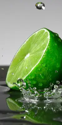 Zatamnjujuća rolo zavjesa za balkonska vrata Limete u vodi