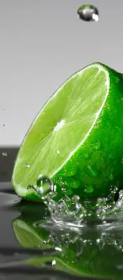 Zatamnjujuća rolo zavjesa za balkonska vrata Limete u vodi