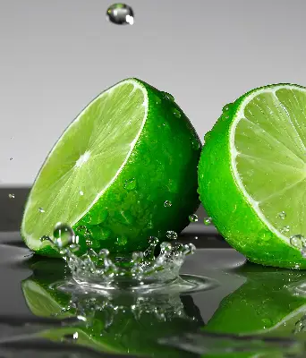 Zatamnjujuća rolo zavjesa za balkonska vrata Limete u vodi