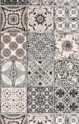 Unutarnja zatamnjujuća rolo zavjesa Portugalski uzorci