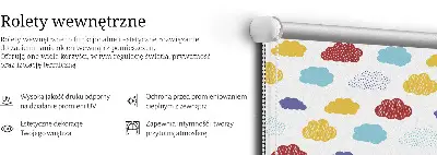 Zatamnjujuća rolo zavjesa za prozor Šareni oblaci