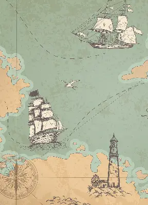 Unutarnja zatamnjujuća rolo zavjesa Karta oceana