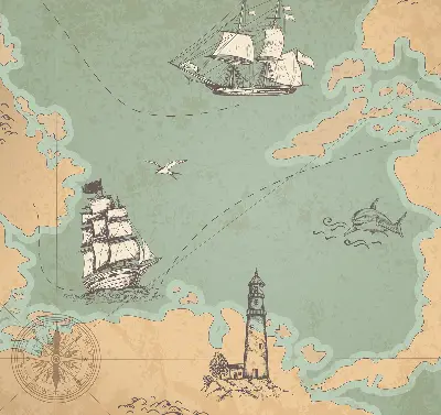 Unutarnja zatamnjujuća rolo zavjesa Karta oceana