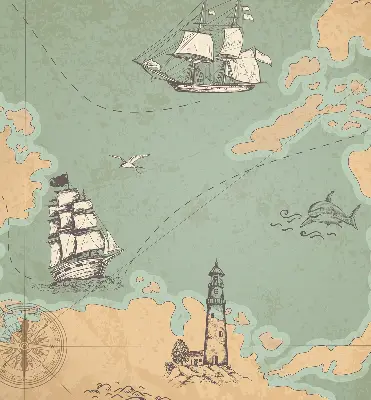 Unutarnja zatamnjujuća rolo zavjesa Karta oceana