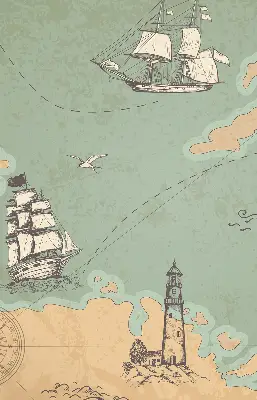 Unutarnja zatamnjujuća rolo zavjesa Karta oceana