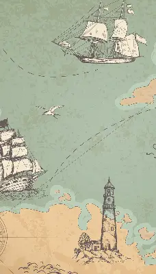 Unutarnja zatamnjujuća rolo zavjesa Karta oceana