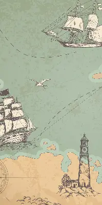 Unutarnja zatamnjujuća rolo zavjesa Karta oceana