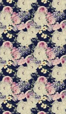 Platnena zatamnjujuća rolo zavjesa Ruže
