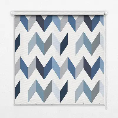 Unutarnja prozorska zatamnjujuća rolo zavjesa Plava riblja kost