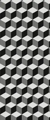 Unutarnja zatamnjujuća rolo zavjesa za prozor 3D kocke