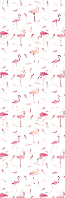Unutarnja prozorska zatamnjujuća rolo zavjesa Flamingosi i njihovo perje