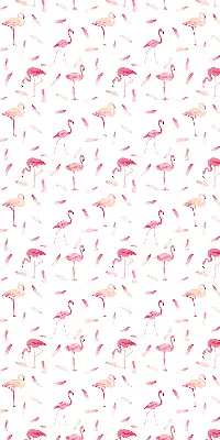 Unutarnja prozorska zatamnjujuća rolo zavjesa Flamingosi i njihovo perje