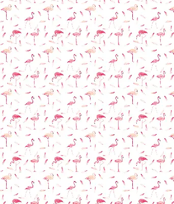 Unutarnja prozorska zatamnjujuća rolo zavjesa Flamingosi i njihovo perje