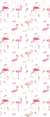 Unutarnja prozorska zatamnjujuća rolo zavjesa Flamingosi i njihovo perje