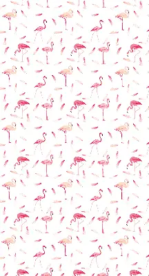 Unutarnja prozorska zatamnjujuća rolo zavjesa Flamingosi i njihovo perje