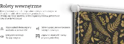 Zatamnjujuća rolo zavjesa za prozor Žute paprati
