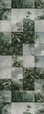 Platnena zatamnjujuća rolo zavjesa Ploče od palmi