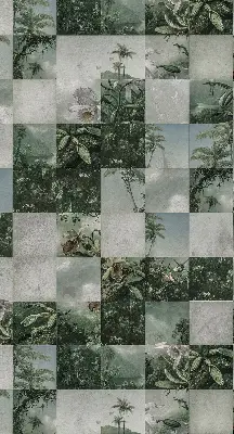 Platnena zatamnjujuća rolo zavjesa Ploče od palmi