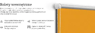 Zatamnjujuća rolo zavjesa za prozor Tamno narančasta